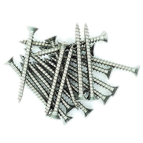 Image of No.10 x 1.6 (5mm x 40mm) Pozi Countersunk Chipboard Screw - Stainless Steel (A2) (Pack of 20)