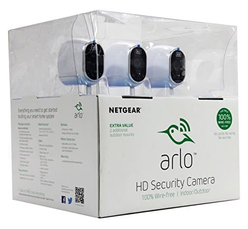 Image of Netgear Arlo Smart Home Security System w/ 3 HD Wire-Free Cameras & Night Vision