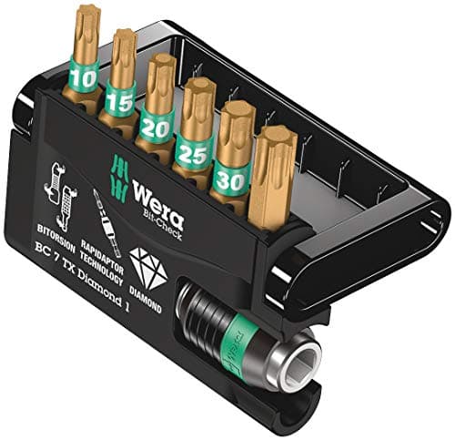 Image of Wera 05057415001 Bit-Check 7 TX Diamond 1 Bit Set (7-Piece)