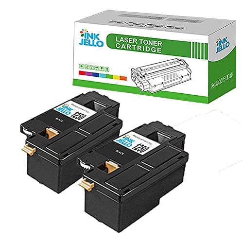 Image of InkJello Compatible Toner Cartridge Replacement for Dell 1250 1250c 1350 1350cnw 1355 1355cn 1355cnw C1760 C1760nw C1765 C1765nfw DELL1250BK (Black, Double-Pack)