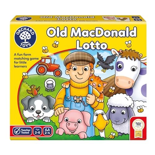 Image of Orchard Toys Old Macdonald Lotto, A Farm Themed Memory Game, for Children Age 2-6, Perfect First Game, Party Gift, Educational Toy
