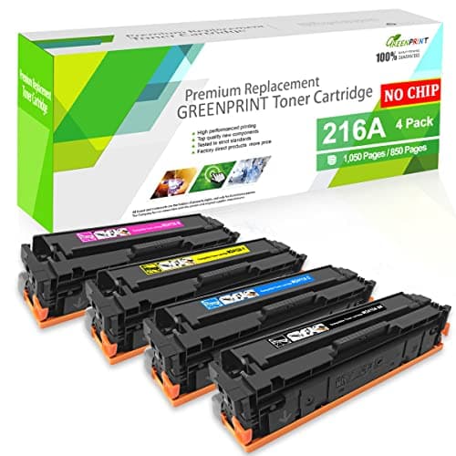 Image of GREENPRINT Compatible 4 Colors Toner Cartridges W2410A W2411A W2412A W2413A, 1050 Pages Black, 850 Pages CMY for HP M155 M155a M182 M183 MFP