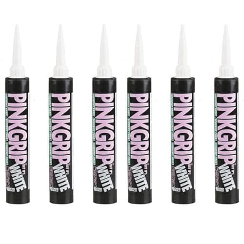 Image of Pink grip Solvent Free Grab Adhesive, High Grab Strength, Fast Curing, 380ml, Pack of 6