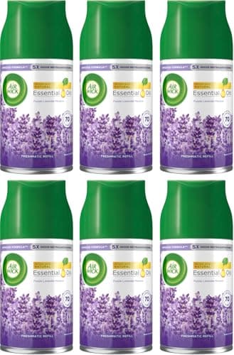 Image of Air Wick Freshmatic Max Purple Lavender Meadow Automatic Refill, 6 x 250ml