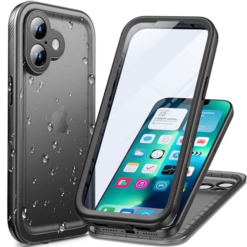 Image of Cozycase TOP Military Protective IP68 Waterproof Case for iPhone 17 Heavy Duty 360 Shockproof Full Body With Screen Camera Protector Double Dustproof Hard Tough Front Back Cover i Phone 17 Proof Cases