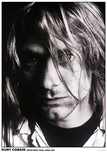 Image of NIRVANA POSTER KURT COBAIN JAPAN 1992 NEVER MIND TOUR