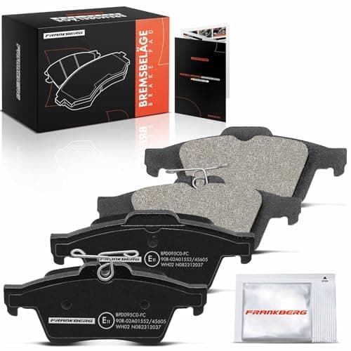 Image of Frankberg Brake Pad Set incl. 4x Pads Rear Compatible with K.u.g.a II DM2 Focus III Turnier C-Max II DXA/CB7 DXA/CEU 3 BL Replace# BPYK2648Z,BPYK2648ZB