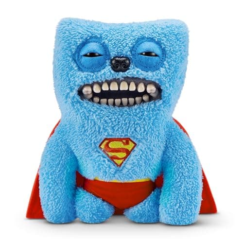 Image of Fuggler x DC 9-inch by ZURU, Funny Ugly Monster Plush Toy, Soft Superhero Doll Plushies for Kids and Adults (Superman)
