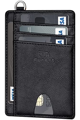Image of FurArt Credit Card Holder Wallet, Slim RFID Blocking Minimalist Women's Card Wallet