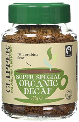 Image of Clipper Fairtrade Medium Roast Decaffeinated Organic Arabica Coffee 100 g (Pack of 2)