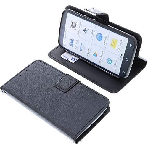 Image of foto-kontor Cover compatible with Emporia Smart 4 book-style black case