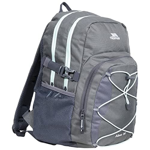 Image of Trespass Mens Backpack Albus - Perfect Rucksack for School Hiking Camping or Work, 30 Litre with Padded Straps, Multi Function With Internal Pockets