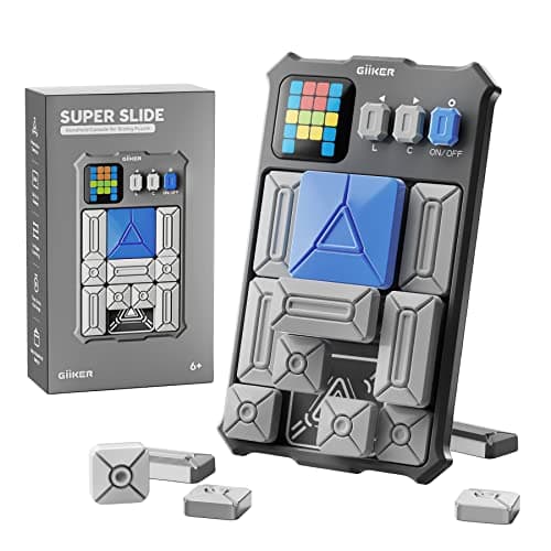 Image of GiiKER Super Slide Puzzle Games, Original 500+ Challenges Brain Teaser Puzzle, Toys for Kids Teens, Travel Games Birthday Gifts Easter Basket Stuffers for Boys Girls, Activities for Road Trips