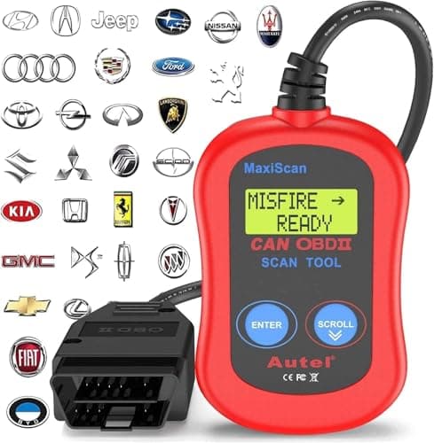 Image of Autel MS300 Universal OBD2 Scanner Car Code Reader, Turn Off Check Engine Light, Read & Erase Fault Codes, Check Emission Monitor Status CAN Vehicles Diagnostic Scan Tool