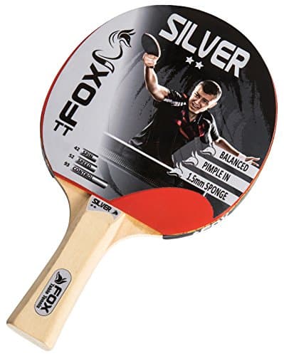 Image of Fox TT Silver 2 Star Table Tennis Bat - Red, one size