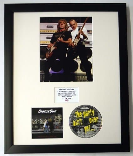 Image of STATUS QUO/PHOTO & CD DISPLAY LTD. EDITION OF THE ALBUM THE PARTY AIN'T OVER YET...
