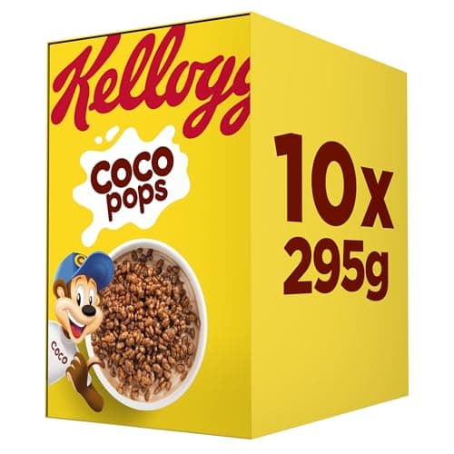 Image of Kelloggs Coco Pops Cereal - 10x295g