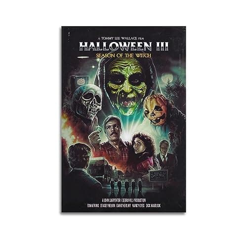 Image of Horror Movie Poster Halloween III Season of The Witch Decorative Canvas Family Bedroom Picture Painting 12x18inch(30x45cm)