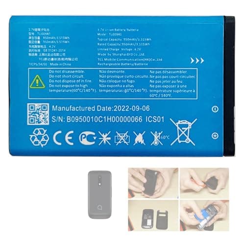 Image of Aousavo TLI009AA TLI009A1 Replacement Battery Compatible with Alcatel 2053D 2053X TLi009AA TLI009A1