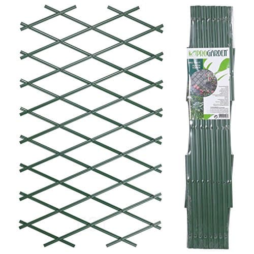 Image of URBNLIVING Set Of 2 Expanding Green Plastic Wall Foldable Trellis Fence