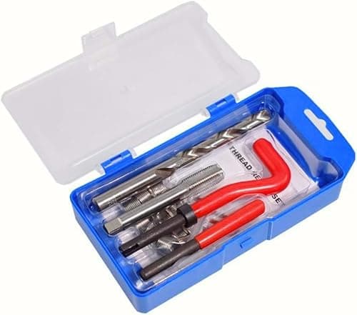 Image of Alltooetools M14 X 1.25mm Thread Repair Tool Kit, Metric Helicoil Kit with HSS Drill Bit, 10PC Wire Thread Inserts
