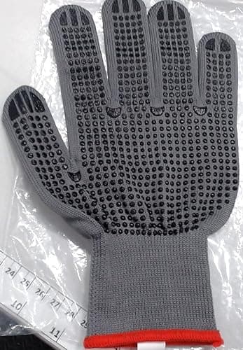 Image of Polyco 801-MAT PVC Dotted Gripper Gloves, Single Pair, Size 7/Small, Grey