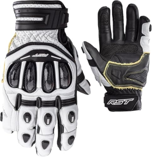 Image of RST Tractech Evo 4 Short Motorcycle Gloves, white/black, 2XL