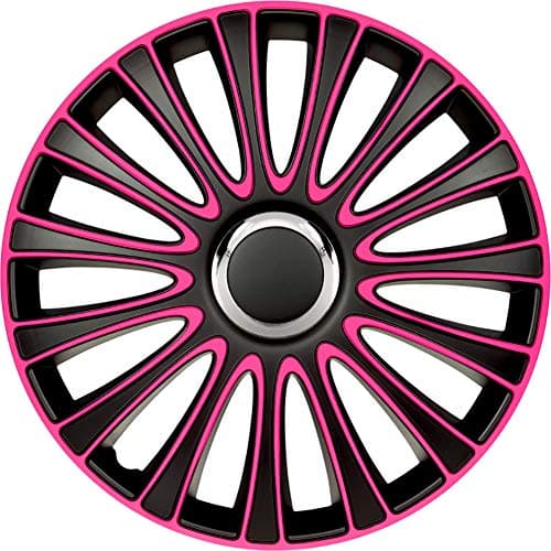 Image of AutoStyle Set of 4 wheel covers LeMans 13-inch black/pink