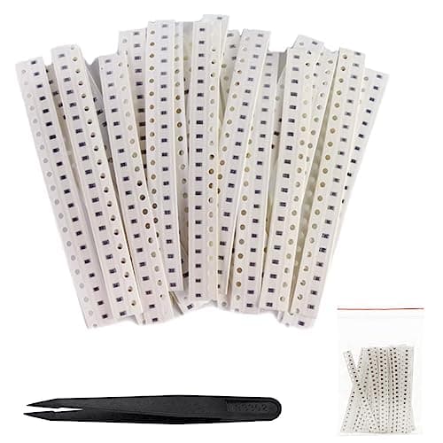 Image of DAOKAI 0603 SMD Resistor Kit, 60 Values 0R to 10M Ohm 1500pcs, 1/10W, ±1% Tolerance SMT Chip Precise Resistors Assortment Kit