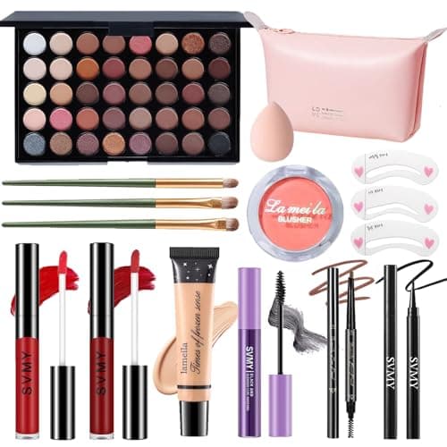 Image of Makeup Set for Women, Makeup Full Kit for Beginners & Professionals, Travel Makeup Set for Teens & Adults, Makeup Gift Set for Girls, Eyeshadow Palette, Lip Gloss, Face & Eye Make up