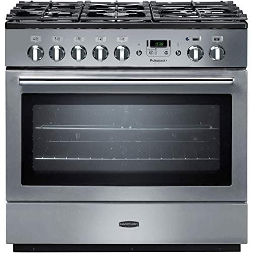 Image of Rangemaster Professional Plus FX 90cm Dual Fuel Range Cooker - Stainless Steel