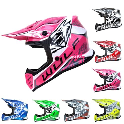 Image of Wulfsport KAIR-X Helmet Kids Motocross Helmet- Pink S (47-48cm)