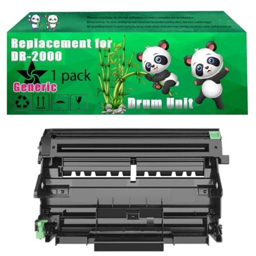 Image of Replacement DR-2000 Drum Unit Compatible for Brother MFC-2500 MFC-7420 DCP-7020 Fax 2820ML Fax 2920 HL-2030 Printers, Up to 12000 Pages, Vivid Colors, Contains Chip (1 Pack Black)