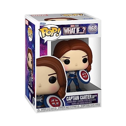 Image of Funko POP! Marvel - What If - Captain Carter - Marvel What If - Collectable Vinyl Figure - Gift Idea - Official Merchandise - Toys for Kids & Adults - TV Fans - Model Figure for Collectors