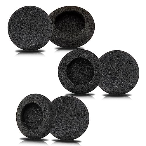 Image of Ear Cushions for Plantronics Headset, Headphone Covers Foam Replacement Ear Pads for Plantronics Blackwire 3210 3220 3320 C3225 HW261N HW510 HW520 Jabra PRO 920 930 9450 Biz 2300 2400 (6 Pack)