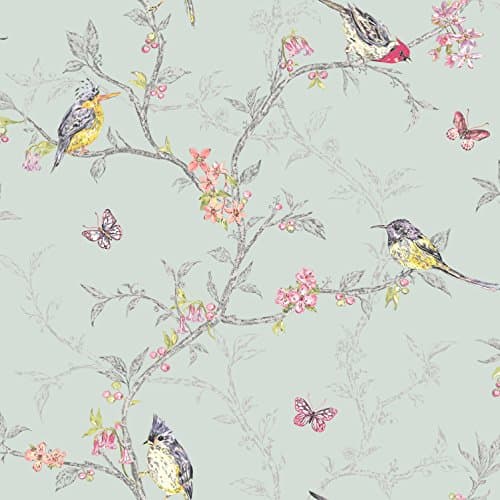 Image of Holden Decor 98083 Paper Wallpaper Enchanted Garden Collection 10.05 x 0.53 m