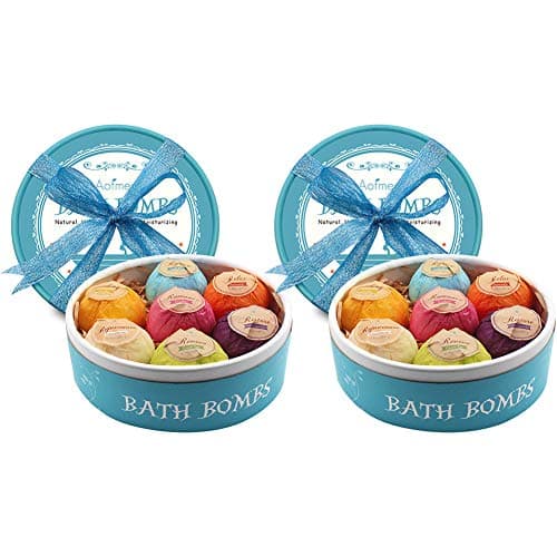 Image of Aofmee Bath Bombs Gift Set, 14pcs Fizzies Spa Kit Perfect for Moisturizing Skin, Birthday Valentines Mothers Day Anniversary Christmas Best Gifts Ideas for Women, Mom, Girls, Her, Kids