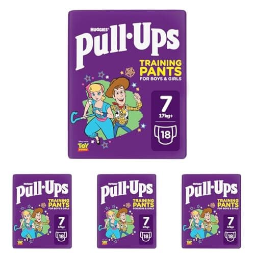 Image of Huggies® Pull-Ups® Unisex Day Time Training Nappy Pants, Size 7 (18) (Pack of 4)