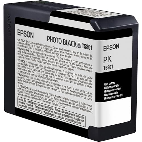 Image of Epson Photo Ink Cartridge 80 ml, Black, Genuine