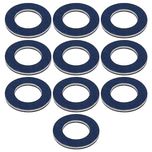 Image of Be In Your Mind 10PCS Car Oil Drain Plug Gaskets 90430-12031 Aluminum Oil Crush Washer Seal Ring Oil Sump Washers 12mm ID 21mm OD 1.8mm Thickness