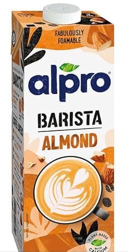 Image of Alpro Barista Almond Drink, Plant-Based, Dairy-Free, Fabulously Foamable, Liquid, 1L, 8 Pack