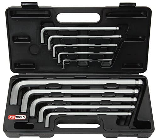 Image of KS Tools 151.2150 3-17mm XL Classic Key Wrench Set Hex/Ball Ended (10 Pieces)
