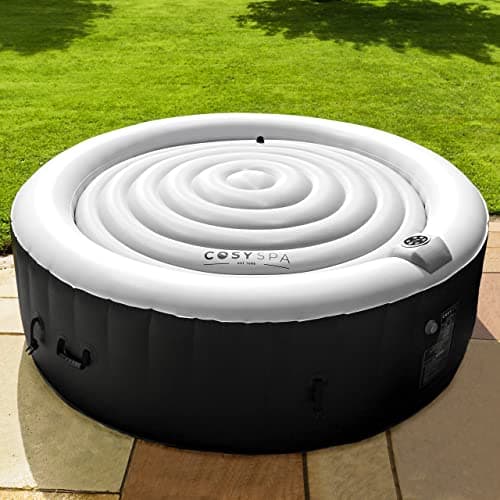 Image of COSYSPA Inflatable Hot Tub Lid | Premium Energy Savings Hot Tub Covers - Retain Heat and Protect Your Hot Tub [Available in 2 Sizes] (2-4 Person Circular (1.25m D))