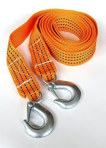 Image of flexzon 2 TONNE 2T 3.6M 2000kg Tow Towing Pull Rope Strap Heavy Duty Road Recovery Car Van 4x4