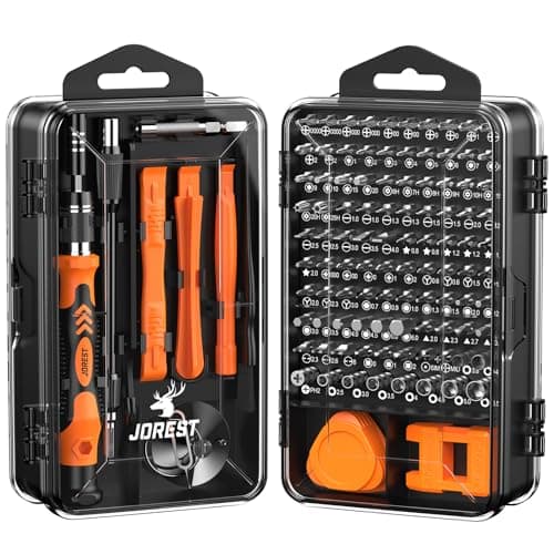 Image of JOREST 117 in 1 Precision Screwdriver Set, Tool Gifts for Men, Mini Repair Tool Kit with Torx Triwing Bits, Repair for Computer, MacBook, Laptop, PC, RC, PS5, iPhone, Electronics, Xbox, Glasses
