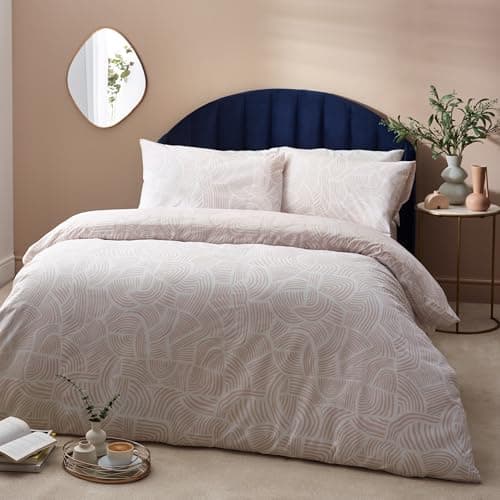 Image of Hoem Abstract Dunes Cotton Rich Reversible Duvet Cover Set