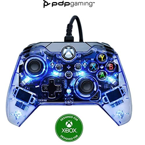Image of PDP Afterglow LED Wired Game Controller - RGB Hue Color Lights - USB Connector - Audio Controls - Dual Vibration Gamepad- Xbox Series X|S, Xbox One, PC