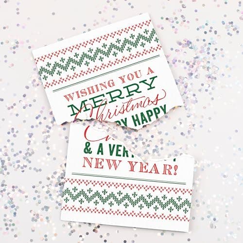 Image of Joker Greeting Endless Christmas Card With Confetti Glitter
