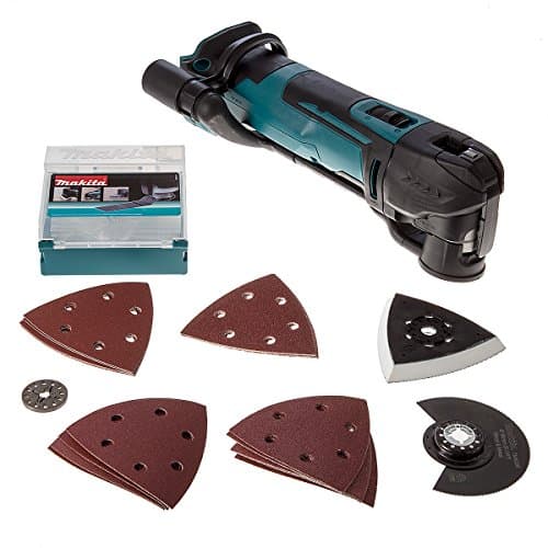 Image of Makita DTM51ZJX7 18V Li-Ion LXT Multi-Tool Kit Complete with Accessories Supplied in A Makpac Case - Batteries and Charger Not Included