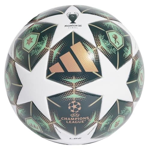 Image of adidas UCL League 24/25 Knockout Stages Ball for Unisex Adults WHITE/SHAGRN/SSLIME 37 EU